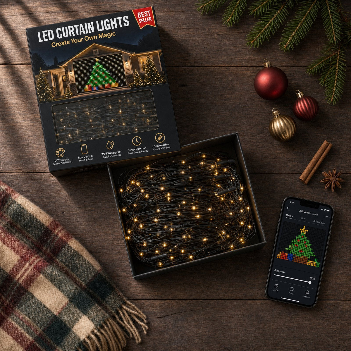 Everything included in the Merry Glow box